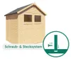 Alpholz Gerätehaus Alisha 202x191cm mit 14mm Wandstärke Produktbild-Vorschau 27
