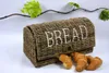 Handgefertigter Slimit-Rattan Brotkorb im ländlichen Look, Produktbild-Vorschau 1