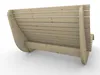 Holzliege Wellenliege Waldsofa Gartenliege Produktbild-Vorschau 4