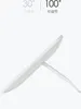 A side view of a white makeup mirror with its stand extended, against a white background. Text indicating adjustable angles is present at the top. Podgląd zdjęcia produktu