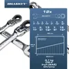 HASKYY 12tlg-Gelenk-Zoll-Ratschenschlüssel-Satz-Set 1/4" - Produktbild-Vorschau 2