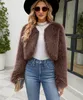 Giacca corta da donna in Pelliccia sintetica Cappotto in Anteprima dell’immagine prodotto 3