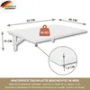 Wandklapptisch Schreibtisch Tischplatte 60x40 cm in Weiß Produktbild-Vorschau 5