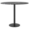 vidaXL Tischplatte Schwarz Ø50x0,8 cm Hartglas in Produktbild-Vorschau 2