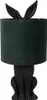 Clayre & Eef Tischlampe Kaninchen Ø 20x43 cm Schwarz Grün Produktbild-Vorschau 1