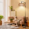 Rotin Lampadaire Boho Lampadaire à intensité variable Voir les images du produit 8