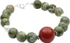 Armband Armschmuck aus Rhyolith Rot-Jaspis Perlen 925 Produktbild-Vorschau 1