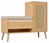 Garderobenbank mit Schuhschrank - Rattan-Optik - Produktbild-Vorschau 18