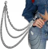 EDIBAZZAR | Dikke, drievoudige zilveren ketting voor broek, Productafbeelding-voorbeeld 3