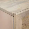 vidaXL Hochboard Weiß 40 x 33 x 110 cm massives Mangoholz Produktbild-Vorschau 5