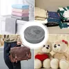 A collage of images showing storage solutions, including folded towels, clothes in a closet, a laundry basket, a leather bag, and teddy bears. Produktbild-Vorschau