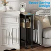 Klappbarer Schreibtisch 63 cm mit Rollen Sandeiche Produktbild-Vorschau 4