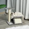 PawHut Kratzbaum klein Katzenkratzbaum Spielbaum Kratzstamm Produktbild-Vorschau 2