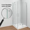 Duschkabine 75x75x185 cm Pendeltür/Scharniertür, Produktbild-Vorschau 15