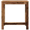 A wooden bar table with a rustic finish, shown against a white background. Anteprima dell’immagine prodotto