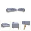 The Living Store Sofa Set 2-Sitzer und 3-Sitzer Stoff Produktbild-Vorschau 1