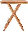 A wooden bistro table with an X-shaped base, shown from the side against a white background. Náhled obrázku produktu