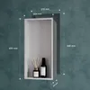 Mai & Mai Wandnische Dusche Silber 30x60x8,3cm | Produktbild-Vorschau 5