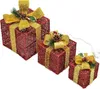 DMS 3er Set Geschenkboxen Weihnachtsfigur mit 48 LEDs Produktbild-Vorschau 1
