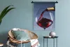 MuchoWow® Wandteppich Wandbehang Rotwein wird in ein Glas Produktbild-Vorschau 5