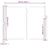 vidaXL Výsuvná boční markýza Tmavě zelená 160x500 cm Náhled obrázku produktu 8