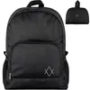 Faltbarer Rucksack Reiserucksack Tagesrucksack Schwarz Produktbild-Vorschau 1