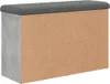 vidaXL Ławka pod buty beton szara 82x32x50 cm materiał Podgląd zdjęcia produktu 5