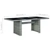 VidaXL 313311, Schwarz, Grau, 2000 mm, 1000 mm, 740 mm Produktbild-Vorschau 4