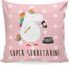 Mr. & Mrs. Panda Deko Kissen Einhorn Sekretärin - Rot Produktbild-Vorschau 1