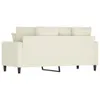Design Möbel 2-Sitzer-Sofa Creme 140 cm Samt - 2024 Neu Produktbild-Vorschau 5