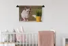 MuchoWow® Wandteppich Wandbehang Sphynx mit grünen Augen Produktbild-Vorschau 2