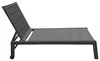 Sonnenliege BARBADOS aus grauem Textilene - Aluminium Produktbild-Vorschau 3