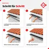 INEFA Laubfangstreifen 100cm, NW100-150, Grau, Dachrinnen Produktbild-Vorschau 4