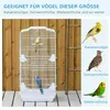 PawHut Vogelvoliere Vogelkäfig Metallvoliere mit Ständer Produktbild-Vorschau 7