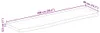vidaXL Blat z krawędzią drzewa 100x40x2,5 cm lite drewno Podgląd zdjęcia produktu 7