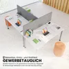 bümö Schreibtisch Serie-H - Gestell: Silber, Größe:  200 x Produktbild-Vorschau 4