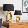 tischleuchte Taba 16 x 23 x 33 cm E14 Keramik 40W gold Produktbild-Vorschau 8