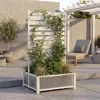 Aluminium Beet mit Rankgitter MCW-P97, Blumenkasten Produktbild-Vorschau 10