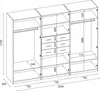 Meblast | Szafa 225/210 cm, wiśnia Porto, okucia premium | Podgląd zdjęcia produktu 4