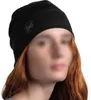 Buff Merino Lightweight Beanie Solid Black UNI Czapka Podgląd zdjęcia produktu 9