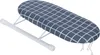 A mini ironing board with a checkered pattern cover and white metal legs. Produktbild-Vorschau