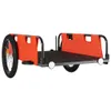 vidaXL Príves na bicykel Orange Oxford Fabric a Iron Náhľad obrázku produktu 4