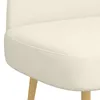 vidaXL Gepolsterte Bank mit Rückenlehne Creme 110 x 60 x 76 Produktbild-Vorschau 5