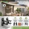 Gelenkarmmarkise 250 × 200 cm Markise mit Handkurbel Balkon Produktbild-Vorschau 7