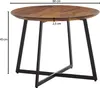 FineBuy Couchtisch 60x60x45 cm Sheesham Massivholz / Metall Produktbild-Vorschau 3