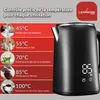 Promotional image for a temperature-controlled electric kettle. Náhľad obrázku produktu