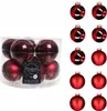 Christbaumkugeln 10er Set einfarbig weinrot 6 cm matt und Produktbild-Vorschau 4