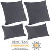 Selfitex 4er Set Cord Kissen inkl. Füllkissen, weich und Produktbild-Vorschau 3