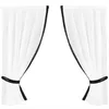 Set da finestra con bordino decorativo nero 140x120 cm – Anteprima dell’immagine prodotto 5