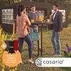 CASARIA® Stehtisch mit Husse 70cm Klappbar Grau Rund Holz Produktbild-Vorschau 6